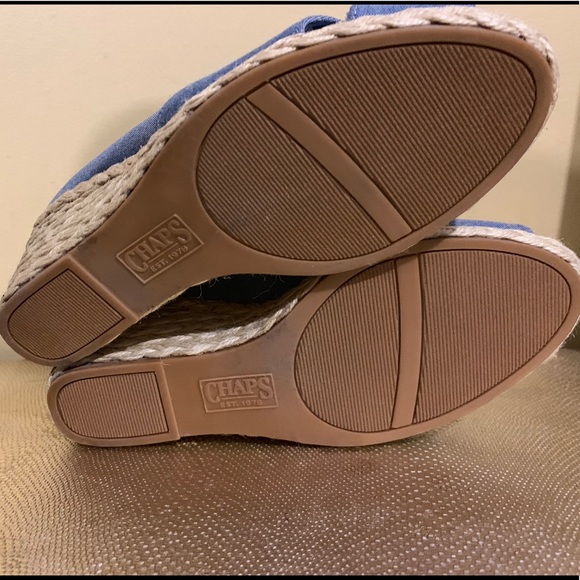 Chaps Dakota Espadrille Wedge Size 8B - Picture 6 of 8